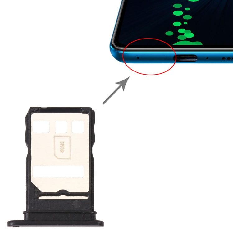 SIM Card Tray + SIM Card Tray / NM Card Tray for Honor X10 5G, For Honor X10 5G