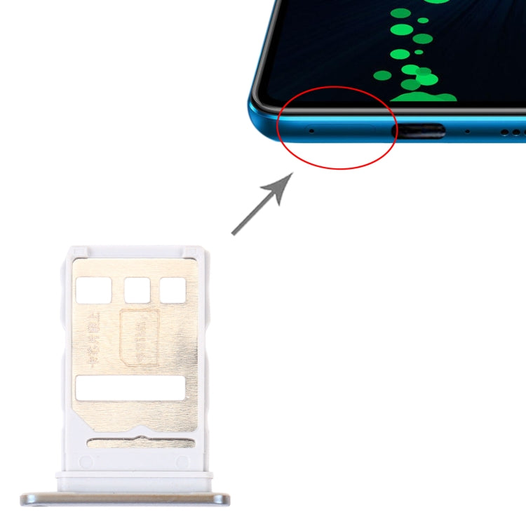 SIM Card Tray + SIM Card Tray / NM Card Tray for Honor X10 5G, For Honor X10 5G