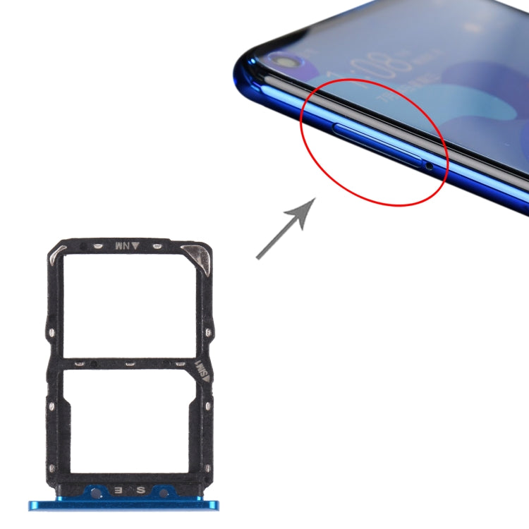 SIM Card Tray + NM Card Tray for Huawei Nova 5 Pro, For Huawei Nova 5 Pro