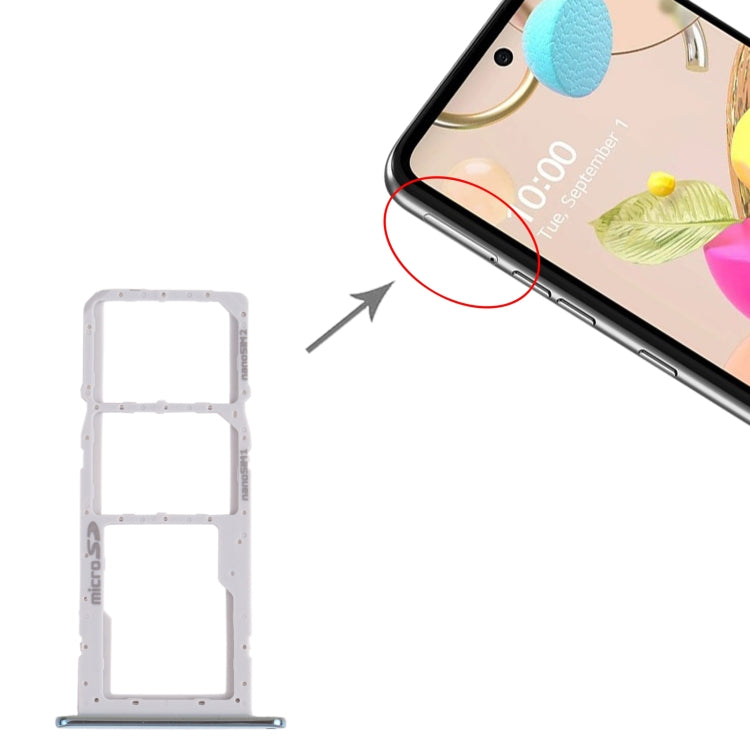 SIM Card Tray + SIM Card Tray + Micro SD Card Tray for LG K42 / K52 (Brazil) LMK420 LMK420H LMK420E LMK420Y, For LG K42 / K52, For LG K42 / K52 (Brazil), For LG K42  (Double SIM)