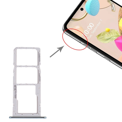 SIM Card Tray + SIM Card Tray + Micro SD Card Tray for LG K42 / K52 (Brazil) LMK420 LMK420H LMK420E LMK420Y, For LG K42 / K52, For LG K42 / K52 (Brazil), For LG K42  (Double SIM)