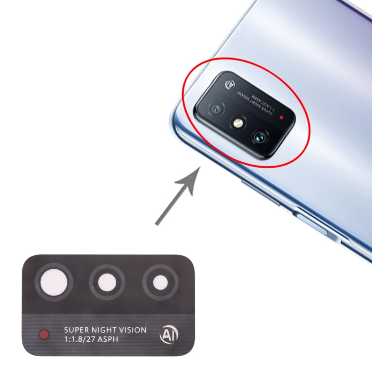 For Honor X10 Max 5G 10pcs Back Camera Lens , For Honor X10 Max 5G