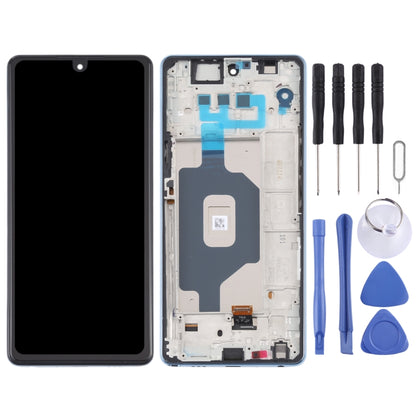 LCD Screen and Digitizer Full Assembly with Frame for LG Stylo 6 / K71 LMQ730TM LM-Q730TM LMQ730HA LM-Q730HA, For LG Stylo 6 / K71