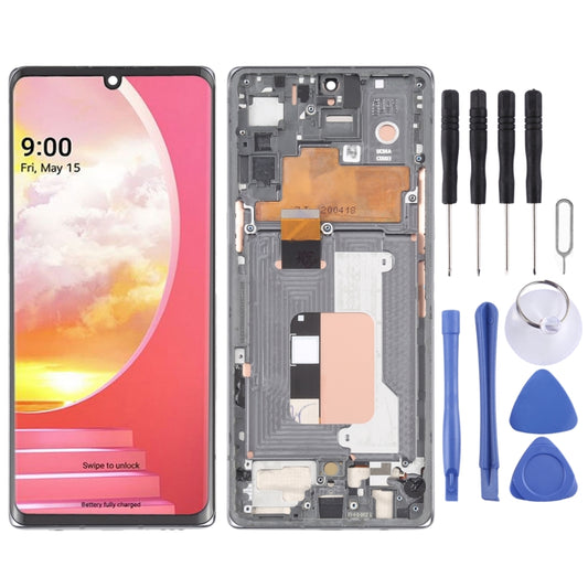 For LG Velvet 5G KR Version Original LCD Screen Digitizer Full Assembly with Frame, For LG Velvet 5G(KR Version)