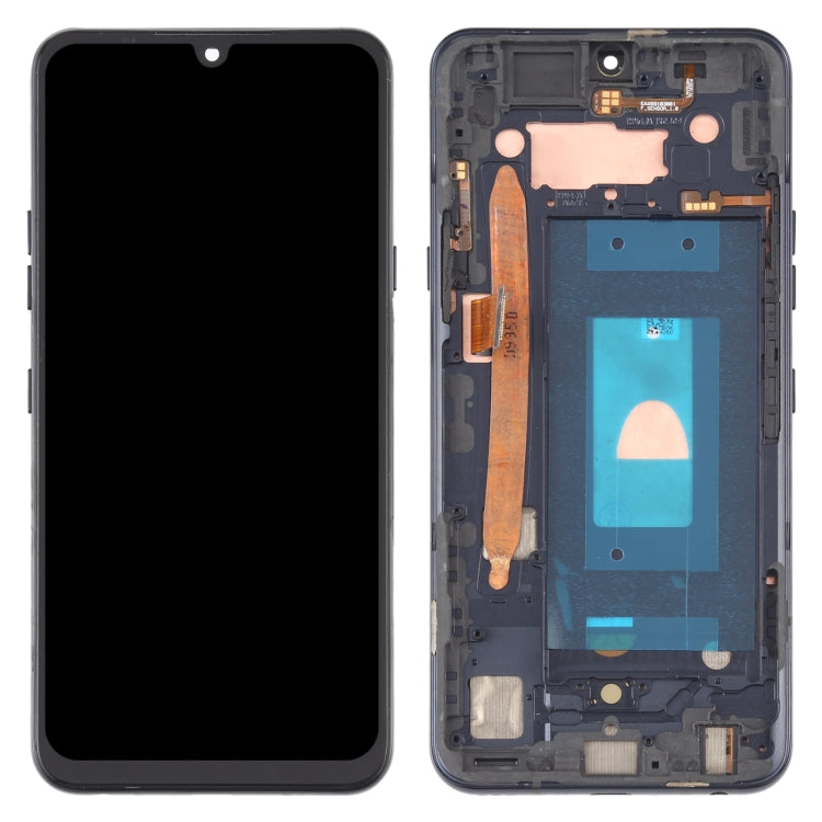 LCD Screen and Digitizer Full Assembly with Frame for LG G8X ThinQ LMG850EMW LM-G850