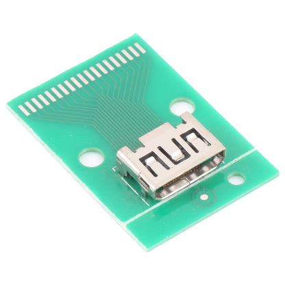 Mini HDMI Female Test Board HDMI-C with PCB 19pin, Mini HDMI Female