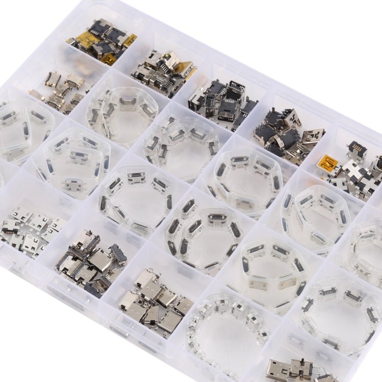240 PCS/Set Micro USB / Type C Charging Port Connector, 240 PCS/Set