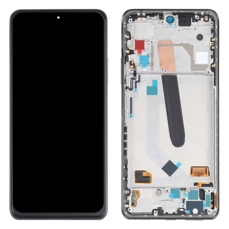 OLED Material LCD Screen and Digitizer Full Assembly With Frame for Xiaomi Redmi K40 / Redmi K40 Pro / Redmi K40 Pro+ / Mi 11i / Poco F3 / M2012K11AC M2012K11C M2012K11AG M2012K11G, For Xiaomi Redmi K40