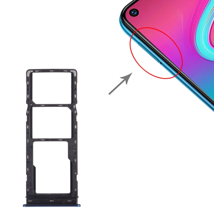 For infinix S5 X652 SIM Card Tray + SIM Card Tray + Micro SD Card Tray, For infinix S5