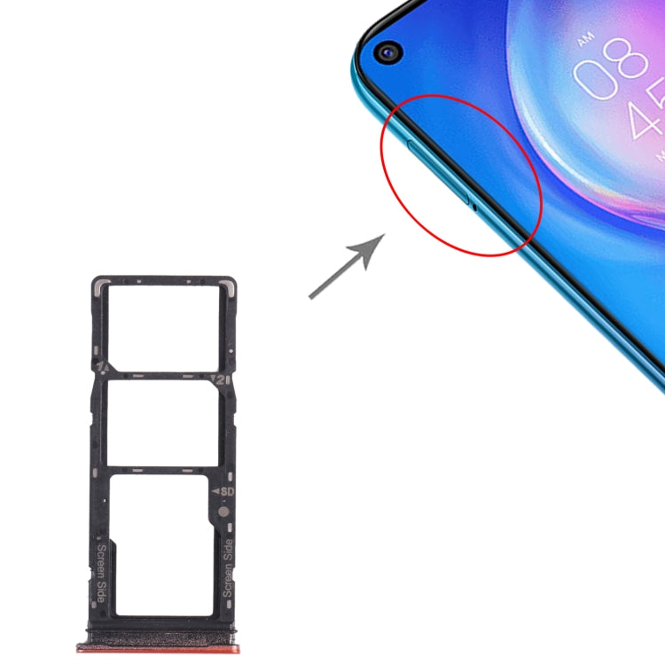 For Tecno Spark 5 Pro KD7 SIM Card Tray + SIM Card Tray + Micro SD Card Tray, For Tecno Spark 5 Pro (Orange), For Tecno Spark 5 Pro (Green), For Tecno Spark 5 Pro