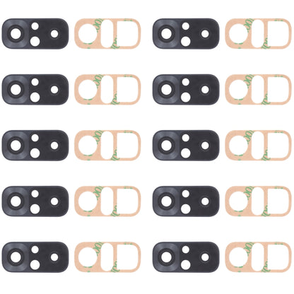10 PCS Back Camera Lens for Xiaomi Redmi Note 10S M2101K7BG M2101K7BI M2101K7BNY, For Xiaomi Redmi Note 10S(Silver), For Xiaomi Redmi Note 10S(Black)