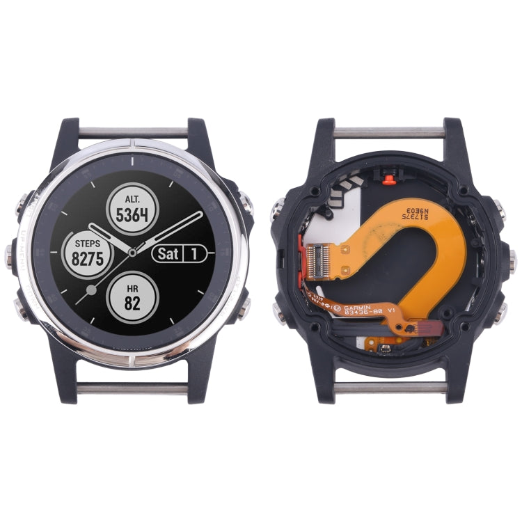 LCD Screen and Digitizer Full Assembly With Frame for Garmin Fenix 5S Plus Sapphire Version, For Garmin Fenix 5S Plus Sapphire Version