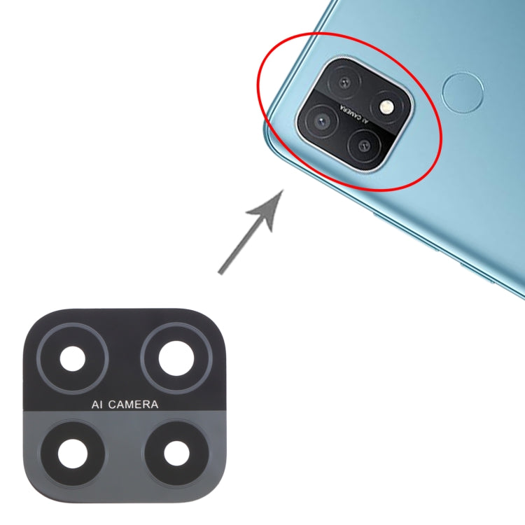 For OPPO A15 / A15s / A35 CPH2185 CPH2179 PEHM00 10pcs Back Camera Lens
