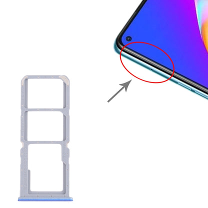 For OPPO A54 CPH2239 / A55 4G SIM Card Tray + SIM Card Tray + Micro SD Card Tray, For OPPO A54 / A55 4G