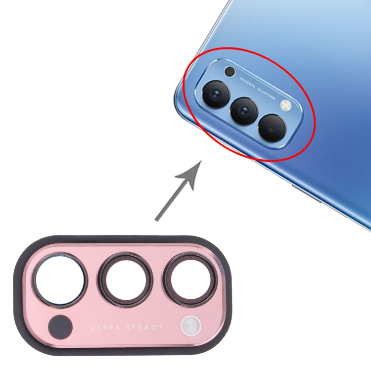 For OPPO Reno4 5G PDPM00, PDPT00, CPH2091  Camera Lens Cover, For OPPO Reno4 5G (Red), For OPPO Reno4 5G