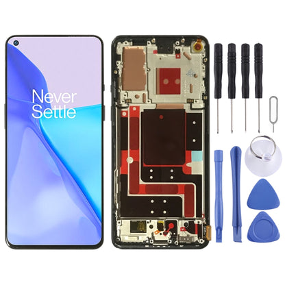 For OnePlus 9 LE2113 LE2111 LE2110 Digitizer Full Assembly With Frame Original LCD Screen, For OnePlus 9, For OnePlus 9(Purple)