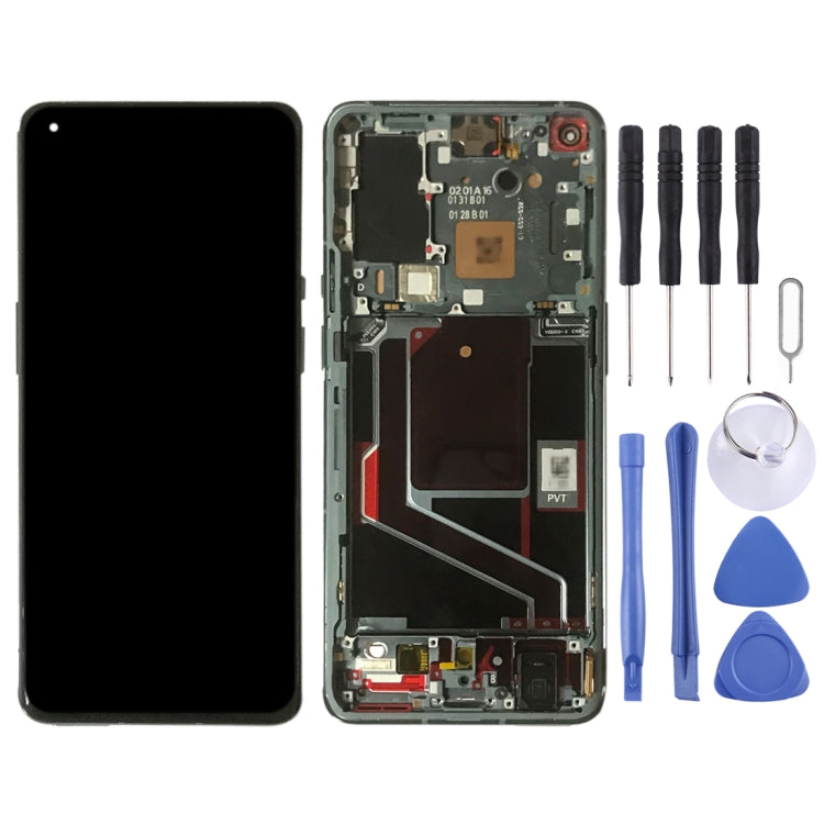 For OnePlus 9 Pro LE2121 LE2125 LE2123 LE2120 Digitizer Full Assembly With Frame Original LCD Screen, For OnePlus 9 Pro(Green)