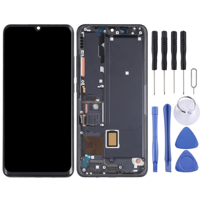 AMOLED Material LCD Screen and Digitizer Full Assembly With Frame for Xiaomi Mi Note 10 Lite M2002F4LG , For Xiaomi Mi Note 10 Lite (AMOLED)