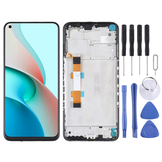 Original LCD Screen and Digitizer Full Assembly With Frame for Xiaomi Redmi Note 9 5G / Redmi Note 9T 5G M2007J22C, For Xiaomi Redmi Note 9 5G (Original)