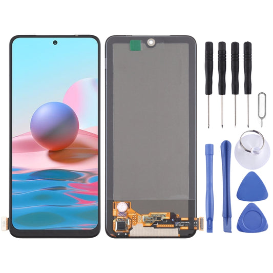 OLED Material LCD Screen and Digitizer Full Assembly for Xiaomi Redmi Note 10 4G / Redmi Note 10S / Redmi Note 11 SE India / Poco M5s  M2101K7BG, M2101K7BI, M2101K7BNY, M2101K7BL, M2101K7AI, M2101K7AG����������������������������������������������������...