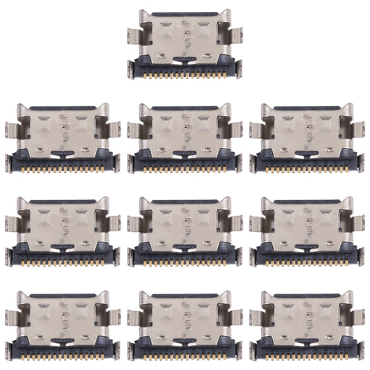 10 PCS Charging Port Connector for Honor X10 Max 5G, For Honor X10 Max 5G