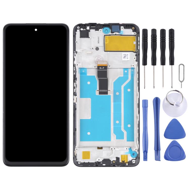 LCD Screen and Digitizer Full Assembly With Frame for Huawei Y7a, For Huawei Y7a