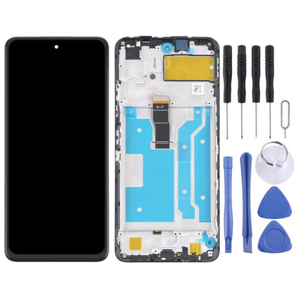 LCD Screen and Digitizer Full Assembly With Frame for Huawei Y7a, For Huawei Y7a