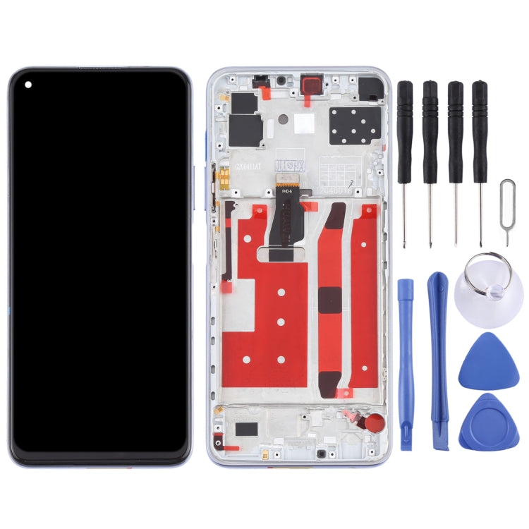 LCD Screen and Digitizer Full Assembly With Frame for Huawei P40 Lite 5G