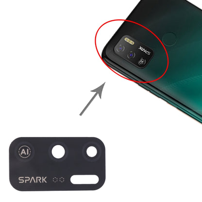 For Tecno Spark 5 Air KD6a 10pcs Back Camera Lens, For Tecno Spark 5 Air