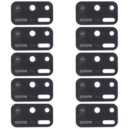 For Tecno Spark 5 Air KD6a 10pcs Back Camera Lens, For Tecno Spark 5 Air