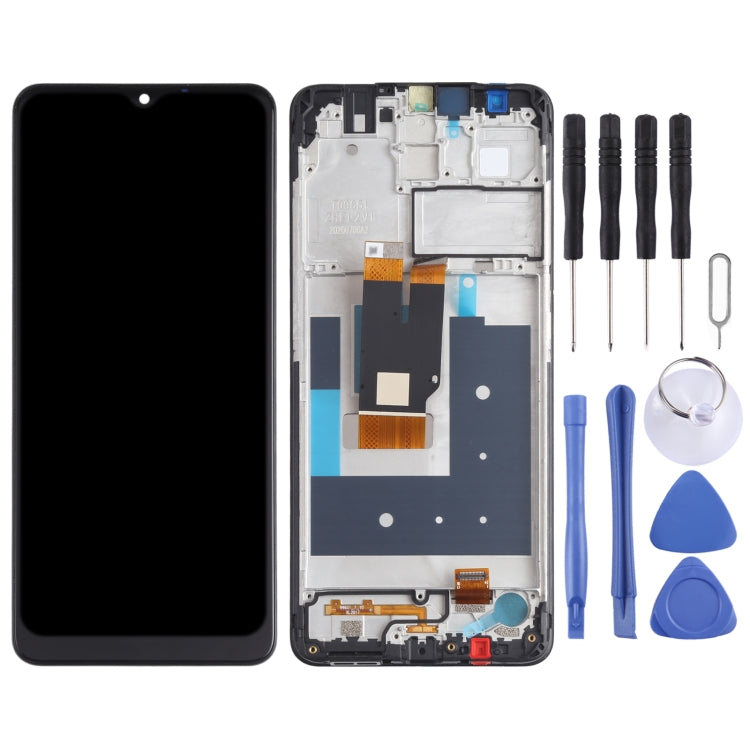LCD Screen and Digitizer Full Assembly with Frame for Nokia 2.4 TA-1277 TA-1275 TA-1274 TA-1270, For Nokia 2.4
