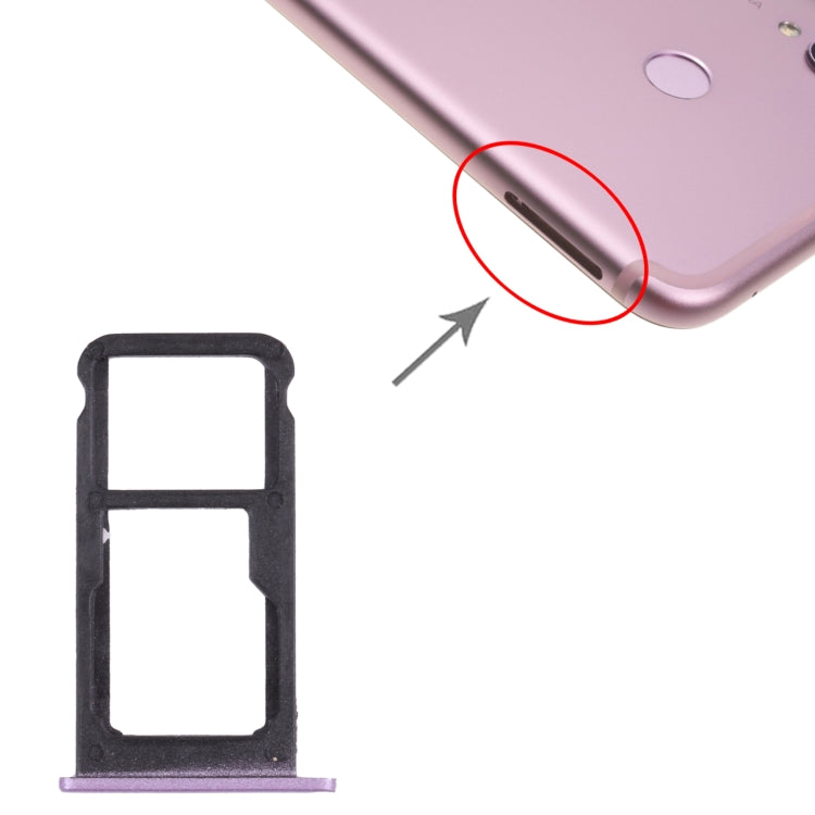 SIM Card Tray + SIM Card Tray / Micro SD Card Tray for Honor Play, For Honor Play