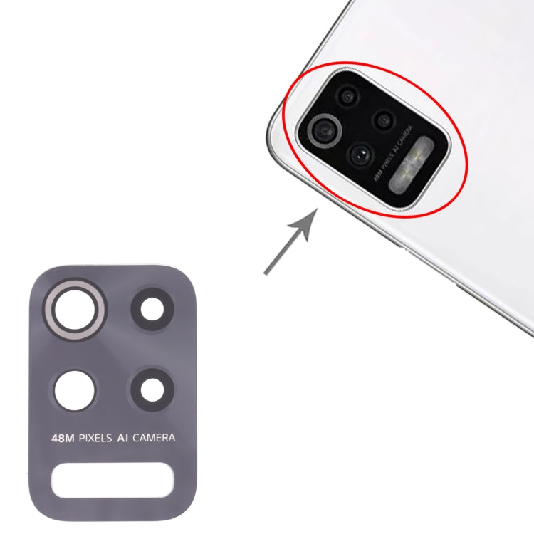 10 PCS Back Camera Lens for LG Q52 / K62, For LG Q52 / K62