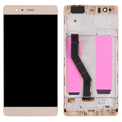 OLED Material LCD Screen and Digitizer Full Assembly with Frame for Huawei P9 Plus