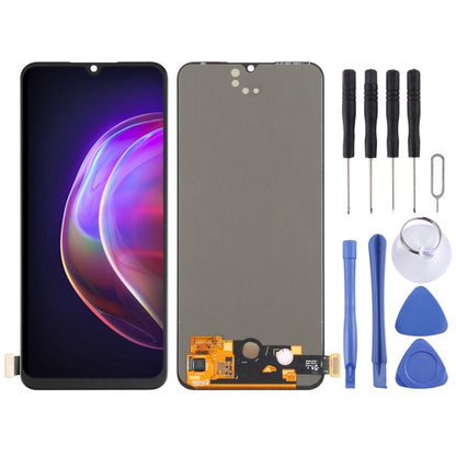 Original AMOLED Material LCD Screen and Digitizer Full Assembly for vivo V21 4G V2066, V2108, For Vivo V21 4G