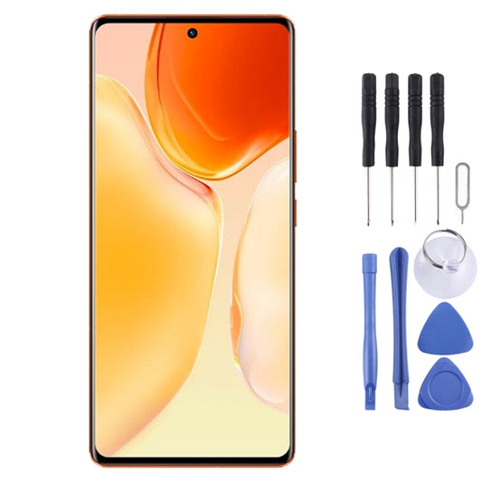 Original Super AMOLED Material LCD Screen and Digitizer Full Assembly for Vivo X70 Pro V2134A, V2105, For Vivo X70 Pro (Original)