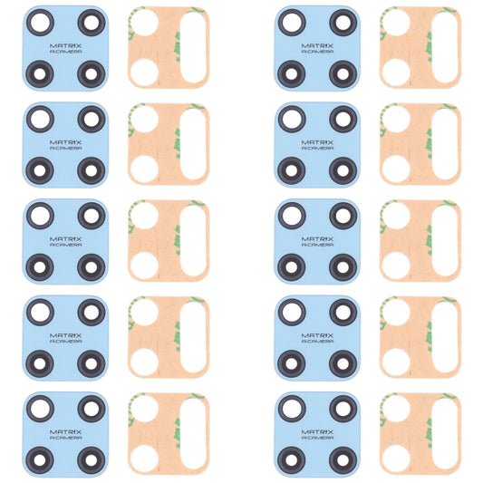 For OPPO Realme C25Y RMX3265, RMX3268 10pcs Back Camera Lens, For OPPO Realme C25Y