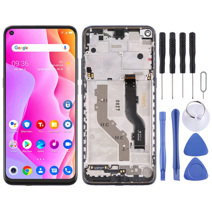 LCD Screen and Digitizer Full Assembly with Frame for TCL 10L / 10 Lite T770H