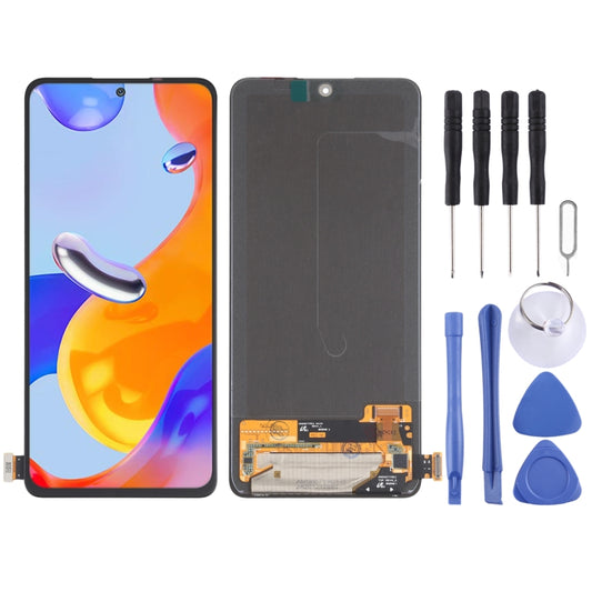 Super AMOLED Material Original LCD Screen and Digitizer Full Assembly for Xiaomi Redmi Note 11 Pro 4G / Redmi Note 11 Pro 5G / Redmi Note 11 Pro+ 5G(India) / Redmi Note 11E Pro 5G / Redmi Note 11 Pro+ 5G, For Xiaomi Redmi Note 11 Pro 4G(Super AMOLED)
