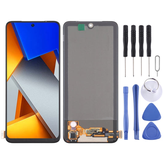 AMOLED Material Original LCD Screen and Digitizer Full Assembly for Xiaomi Poco M4 Pro, For Xiaomi Poco M4 Pro(AMOLED)