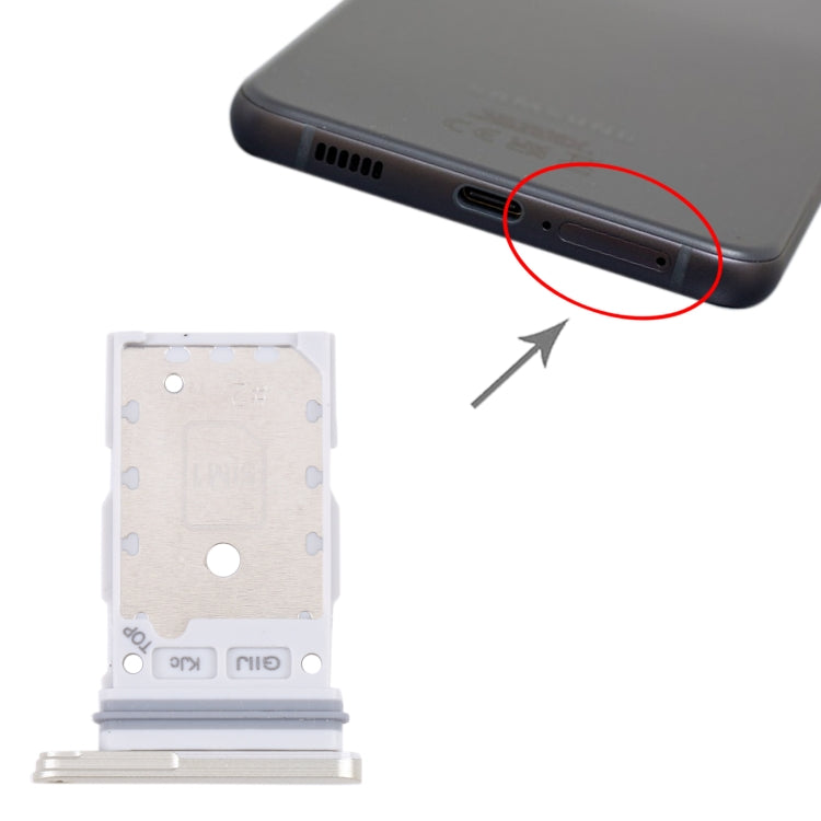 For Samsung Galaxy S21 FE 5G SM-G990B Original SIM Card Tray + SIM Card Tray