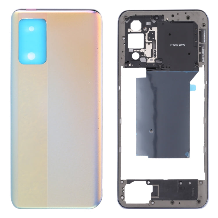 For OPPO Realme GT Neo RMX3031 Middle Frame Bezel Plate + Battery Back Cover, For OPPO Realme GT Neo (Black), For OPPO Realme GT Neo (Silver)