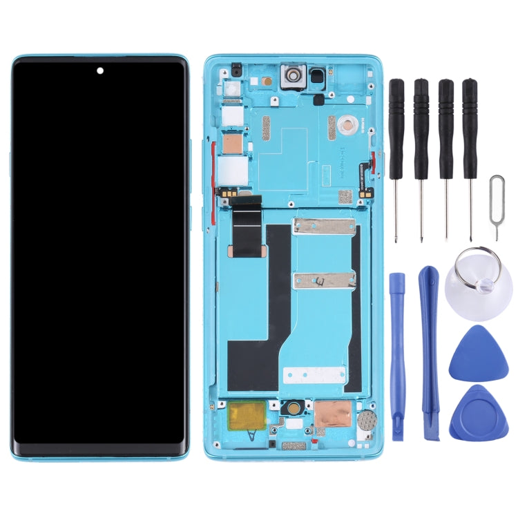 Original LCD Screen and Digitizer Full Assembly with Frame for TCL 20 Pro 5G T810H, For TCL 20 Pro 5G（Original）