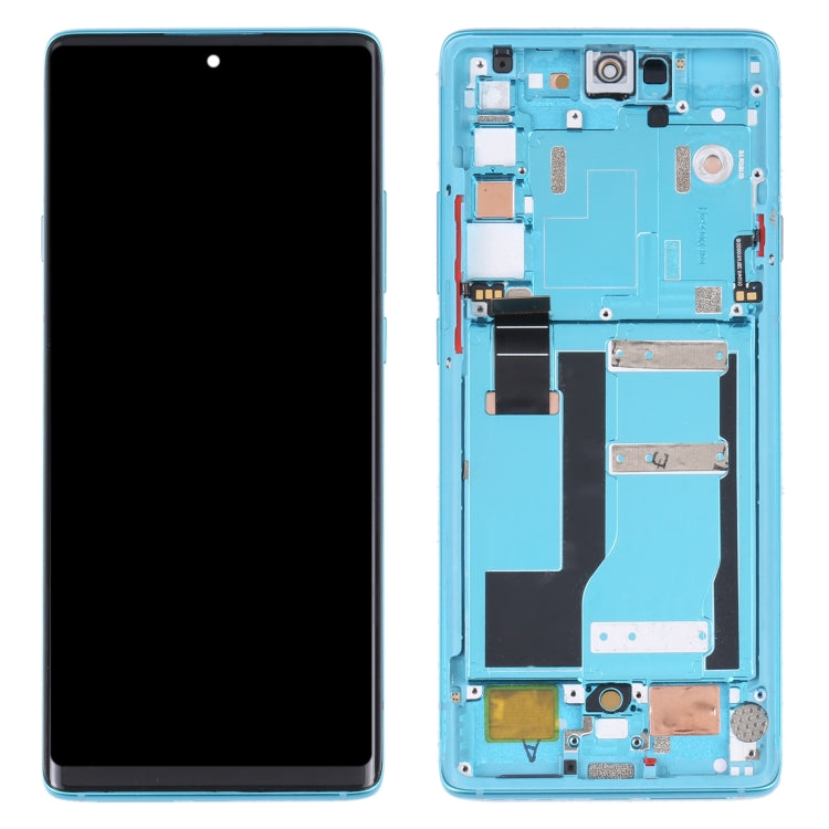 Original LCD Screen and Digitizer Full Assembly with Frame for TCL 20 Pro 5G T810H, For TCL 20 Pro 5G（Original）