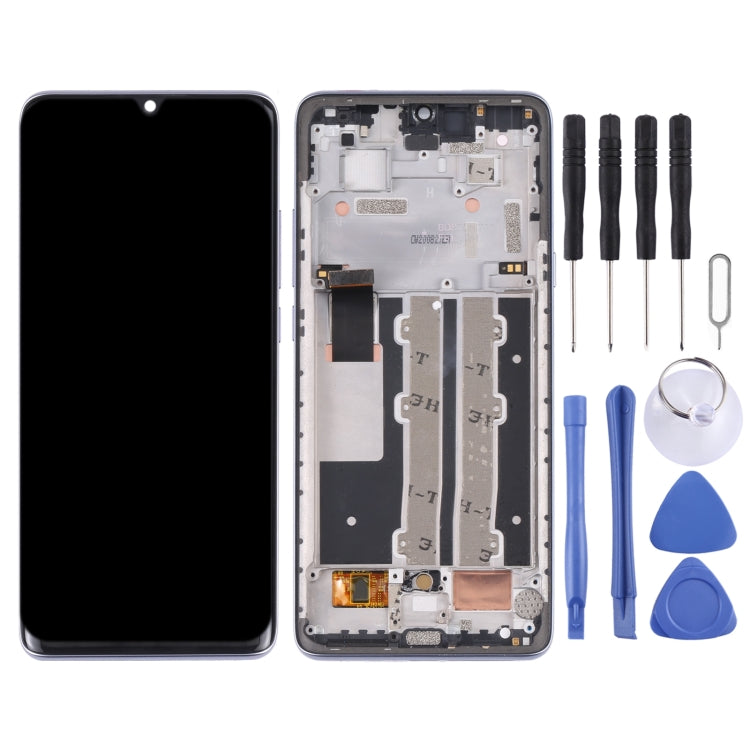 Original LCD Screen and Digitizer Full Assembly with Frame for TCL 10 Plus, For TCL 10 Plus(Purple), For TCL 10 Plus(Original)