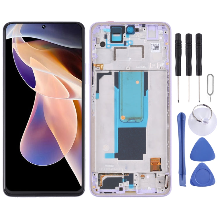 Original LCD Screen and Digitizer Full Assembly with Frame for Xiaomi Redmi Note 11 Pro China/Redmi Note 11 Pro+ 5G/11i/11i HyperCharge, For Xiaomi Redmi Note 11 Pro China(Original)
