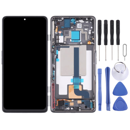 Original LCD Screen and Digitizer Full Assembly with Frame for Xiaomi Redmi K50 Gaming/Poco F4 GT