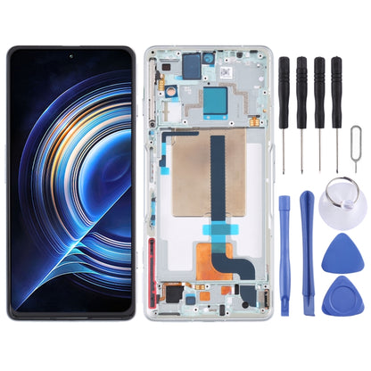 Original LCD Screen and Digitizer Full Assembly with Frame for Xiaomi Redmi K50 Gaming/Poco F4 GT