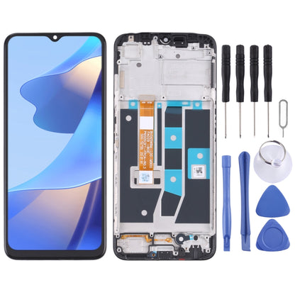 LCD Screen and Digitizer Full Assembly with Frame for OPPO A16 / A16s / A54S, For OPPO A16 / A16s / A54S