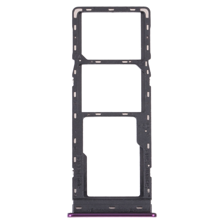 For Infinix Hot 10 Lite X657B SIM Card Tray + SIM Card Tray + Micro SD Card Tray